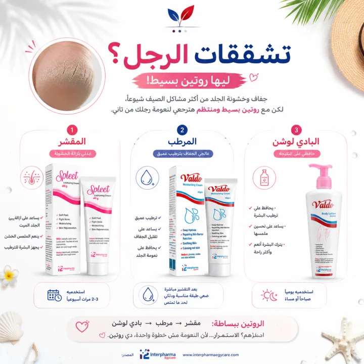 صورة المنتج  تشققات الرجل؟ ليها روتين بسيط!